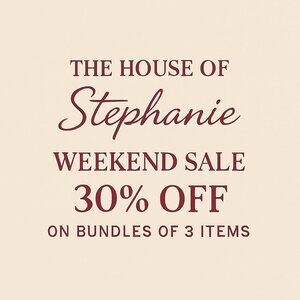 Weekend Sale! 30% off on Bundles of 3 Items!